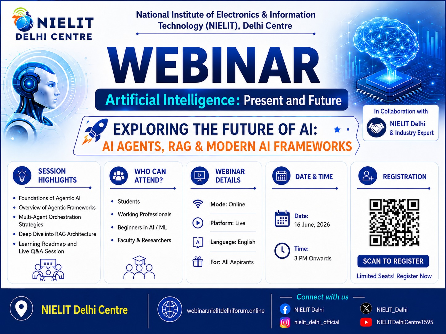 Webinar on Exploring the Future of AI : AI Agents, RAG & Modern AI Frameworks